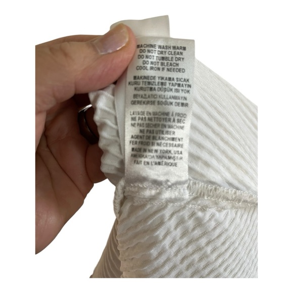 Opening Ceremony White Textured Mini Dress Size Small - Picture 16 of 16